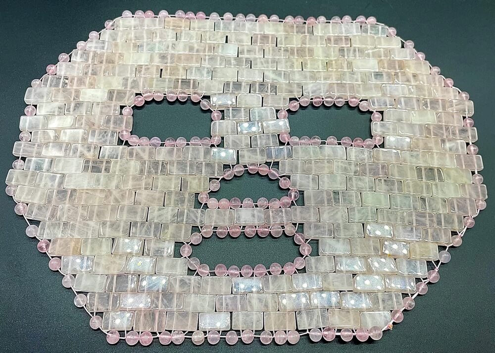 ✨Masque de Méditation Intégral Quartz Rose | Couverture Complète Visage, Amour de Soi, Guérison & Douceur Absolue