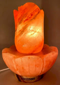 Lampe de Sel Himalaya Lotus – 5,5 KG | Finition Exceptionnelle | Kit CE & Socle Bois