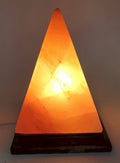 Lampe de Sel de l'Himalaya Pyramide – 2 à 3 KG | Socle Bois | Kit CE Inclus