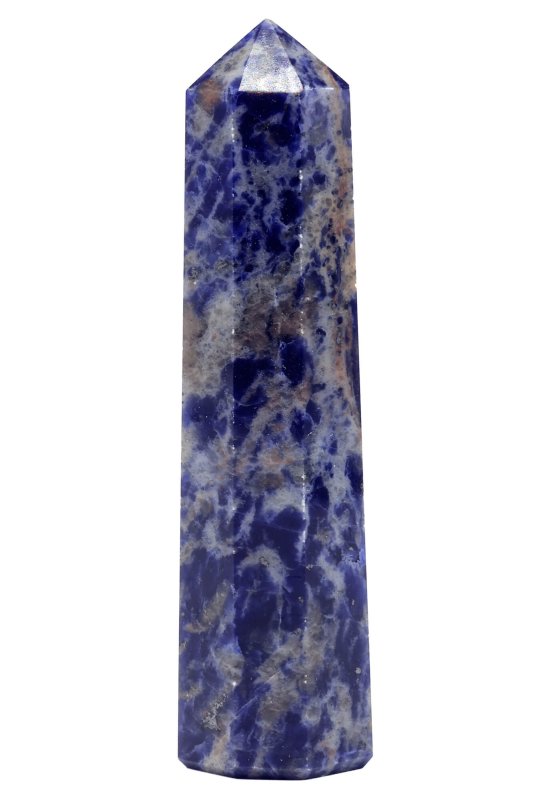Obélisque en Sodalite 10cm – Clarté Mentale, Vérité & Décoration Spirituelle