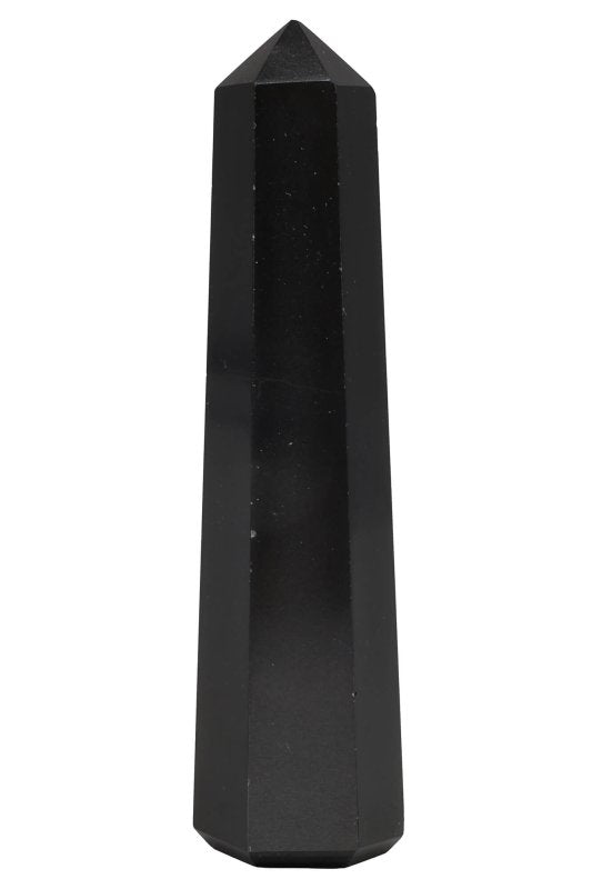 Obélisque en Tourmaline Noire 10cm – Protection Absolue & Décoration Spirituelle