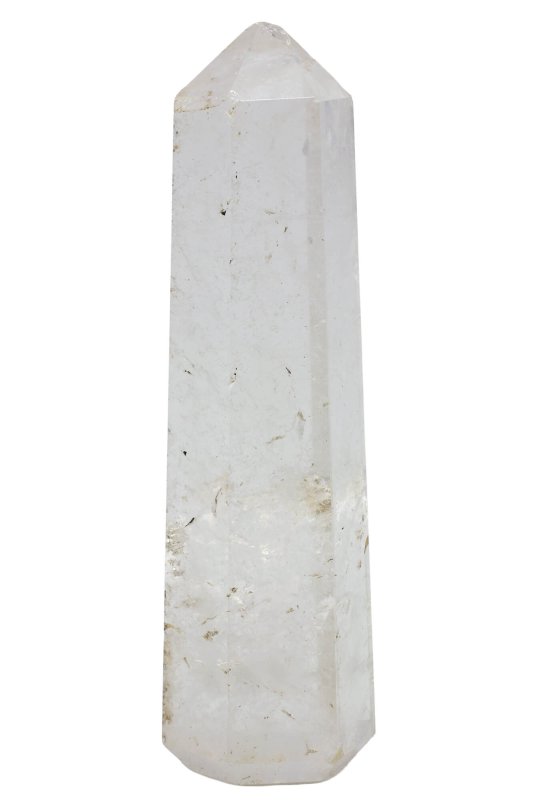Obélisque en Cristal de Roche 10cm – Pureté, Amplification & Décoration Spirituelle