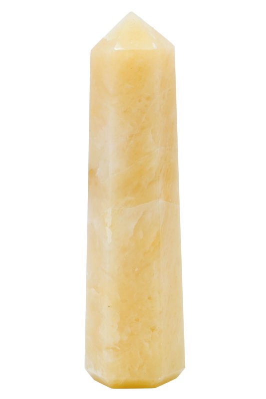 Obélisque en Aventurine Jaune 10cm – Prospérité, Feng Shui & Rituel
