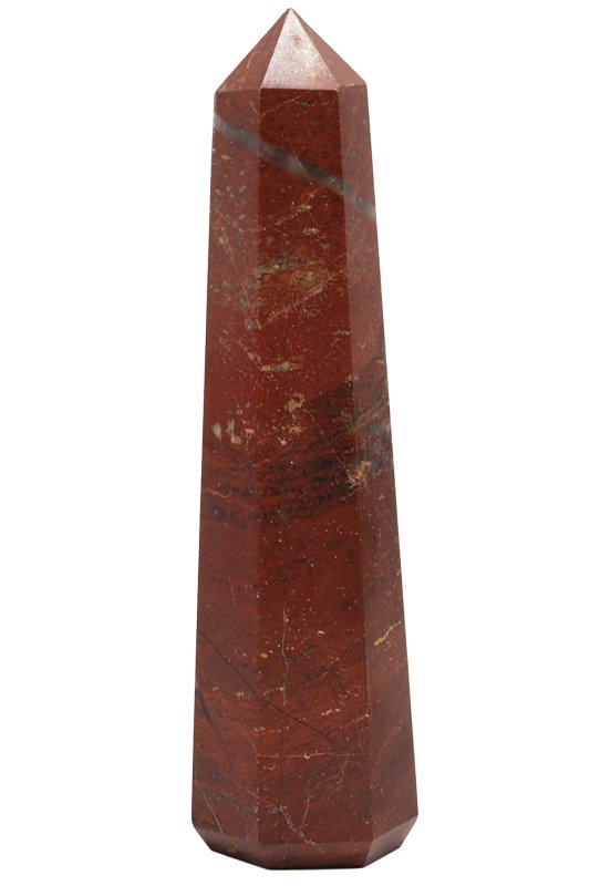 Obélisque en Jaspe Rouge 10cm – Vitalité, Ancrage & Décoration Spirituelle