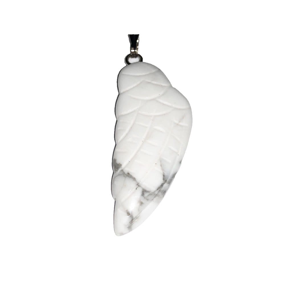 Pendentif Magnésite Aile d'Ange – Pierre de Concentration & Soutien Lithothérapie