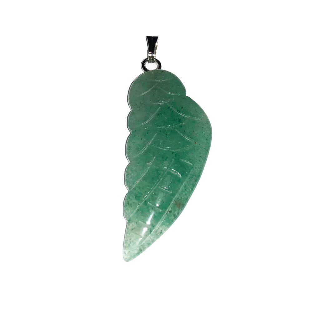 Pendentif Aventurine Verte Aile d'Ange – Pierre Naturelle Lithothérapie