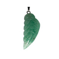 Pendentif Aventurine Verte Aile d'Ange – Pierre Naturelle Lithothérapie