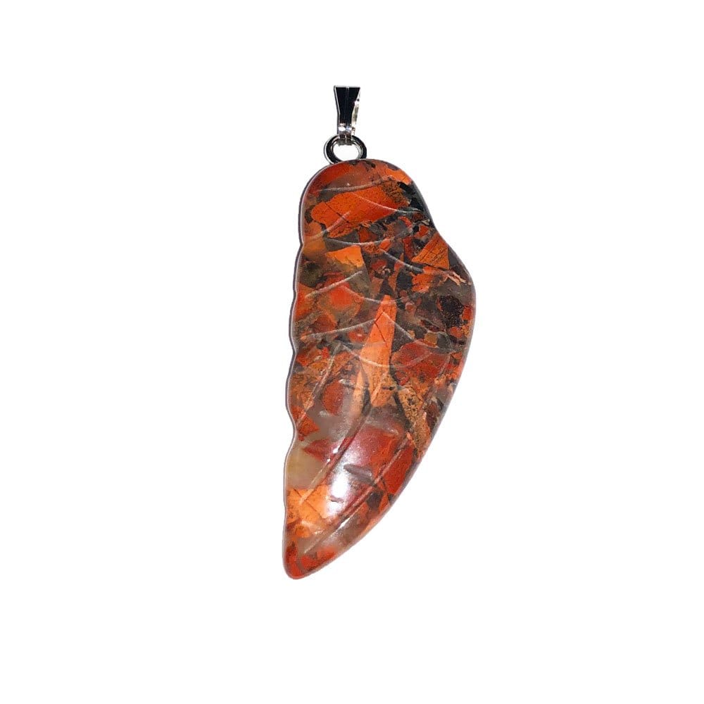 Pendentif Jaspe Bréchique Aile d'Ange – Pierre Naturelle Lithothérapie
