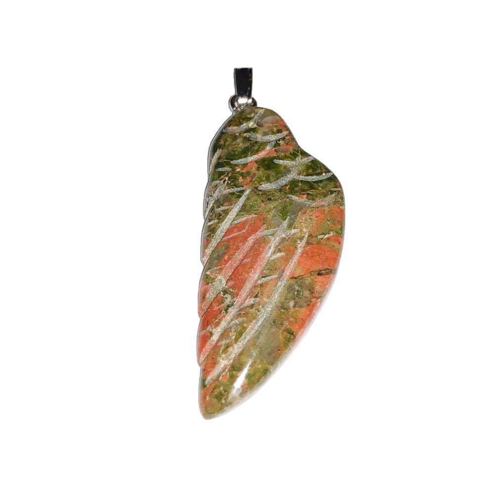 Pendentif Unakite Aile d'Ange – Pierre d'Optimisme & Protection Lithothérapie