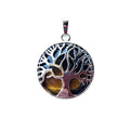 Pendentif Œil de Tigre Arbre de Vie – Pierre de Confiance & Protection Lithothérapie