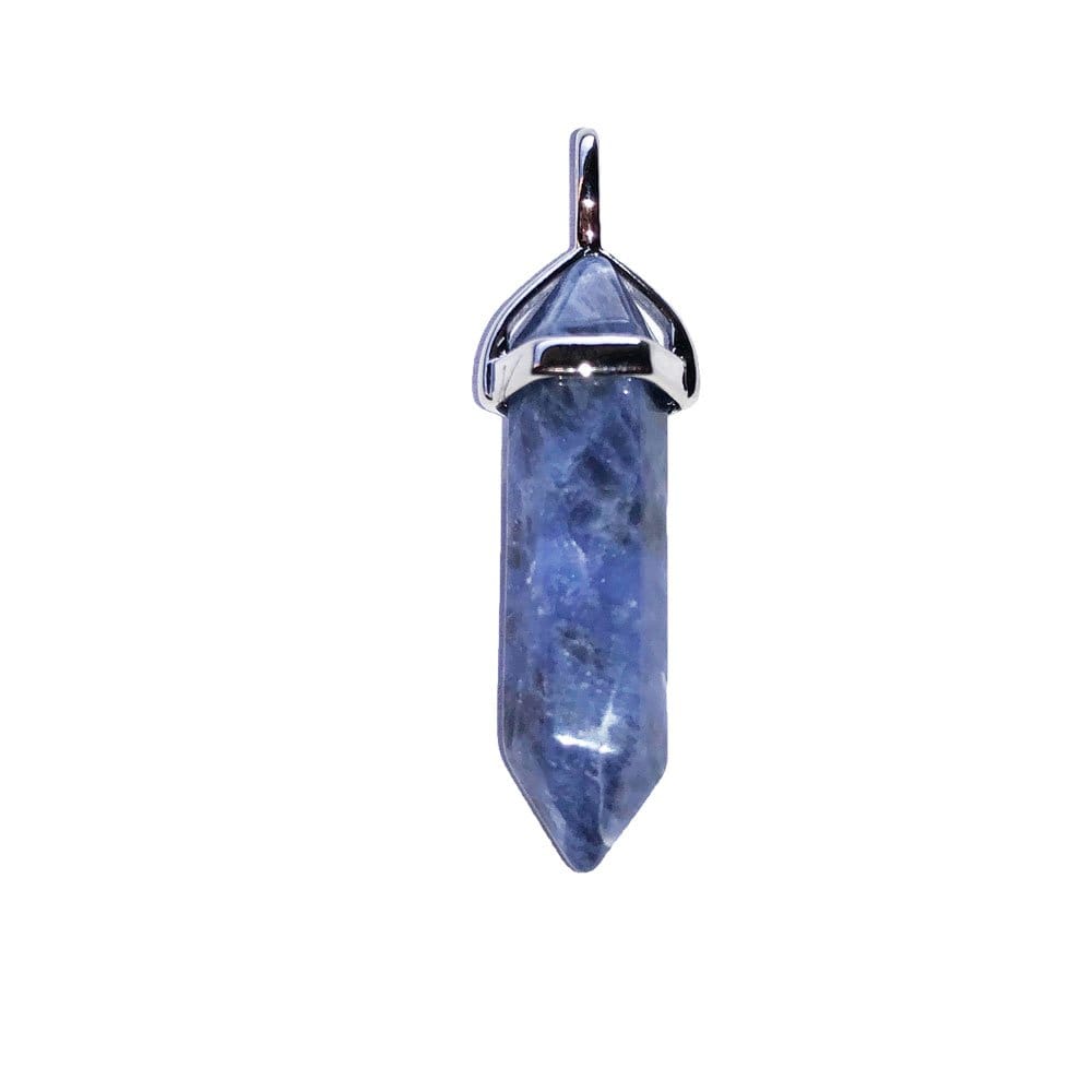 Pendentif Sodalite Pointe – Pierre du Poète & de la Clairvoyance Lithothérapie