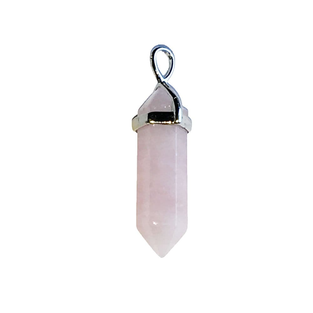 Pendentif Quartz Rose Pointe – Pierre de l'Amour & du Pardon Lithothérapie