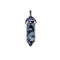 Pendentif Obsidienne Flocon de Neige Pointe – Pierre de Sérénité & Protection Lithothérapie