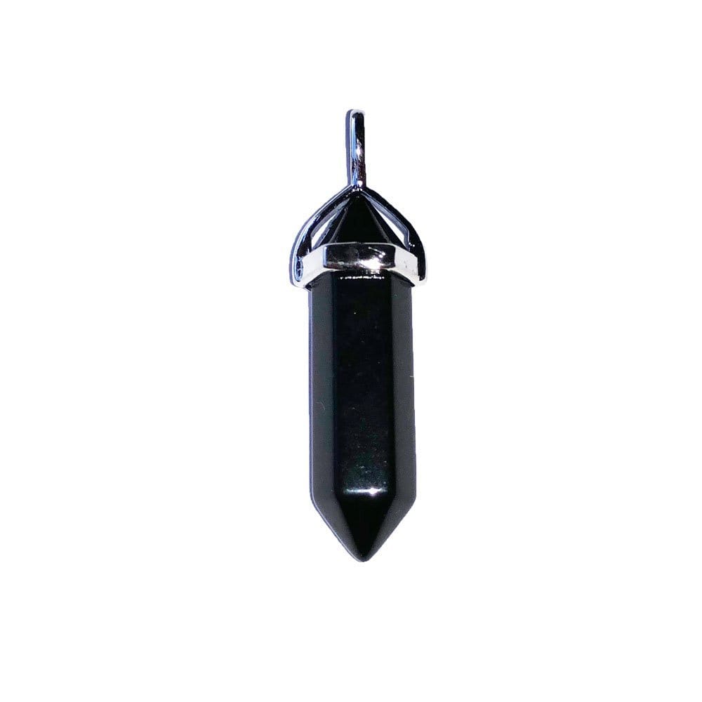 Pendentif Onyx Pointe – Pierre de Force & Résilience Lithothérapie