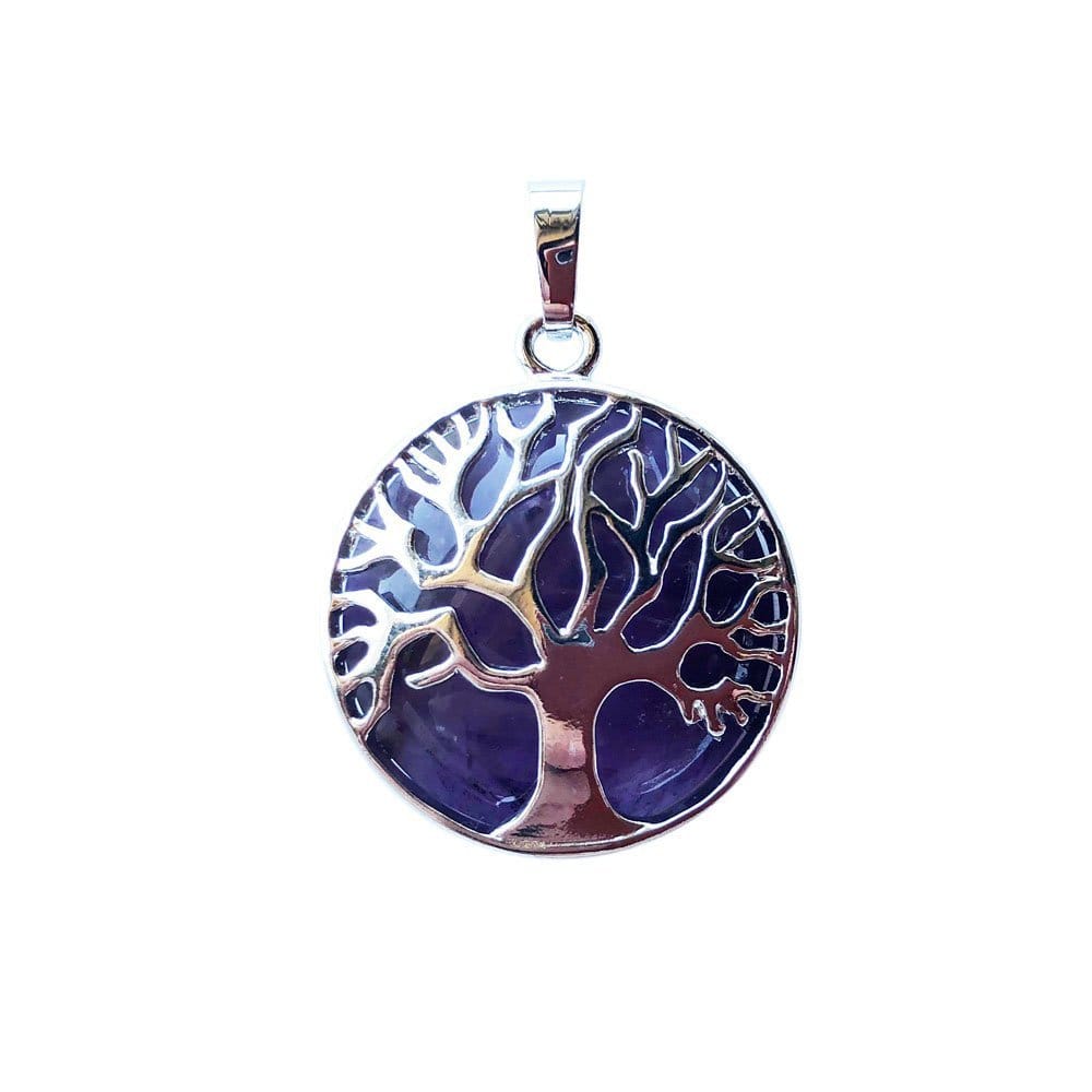 Pendentif Améthyste Arbre de Vie – Pierre de Sagesse & Pureté Lithothérapie