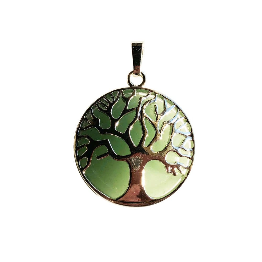 Pendentif Aventurine Arbre de Vie – Pierre de Créativité & Harmonie Lithothérapie