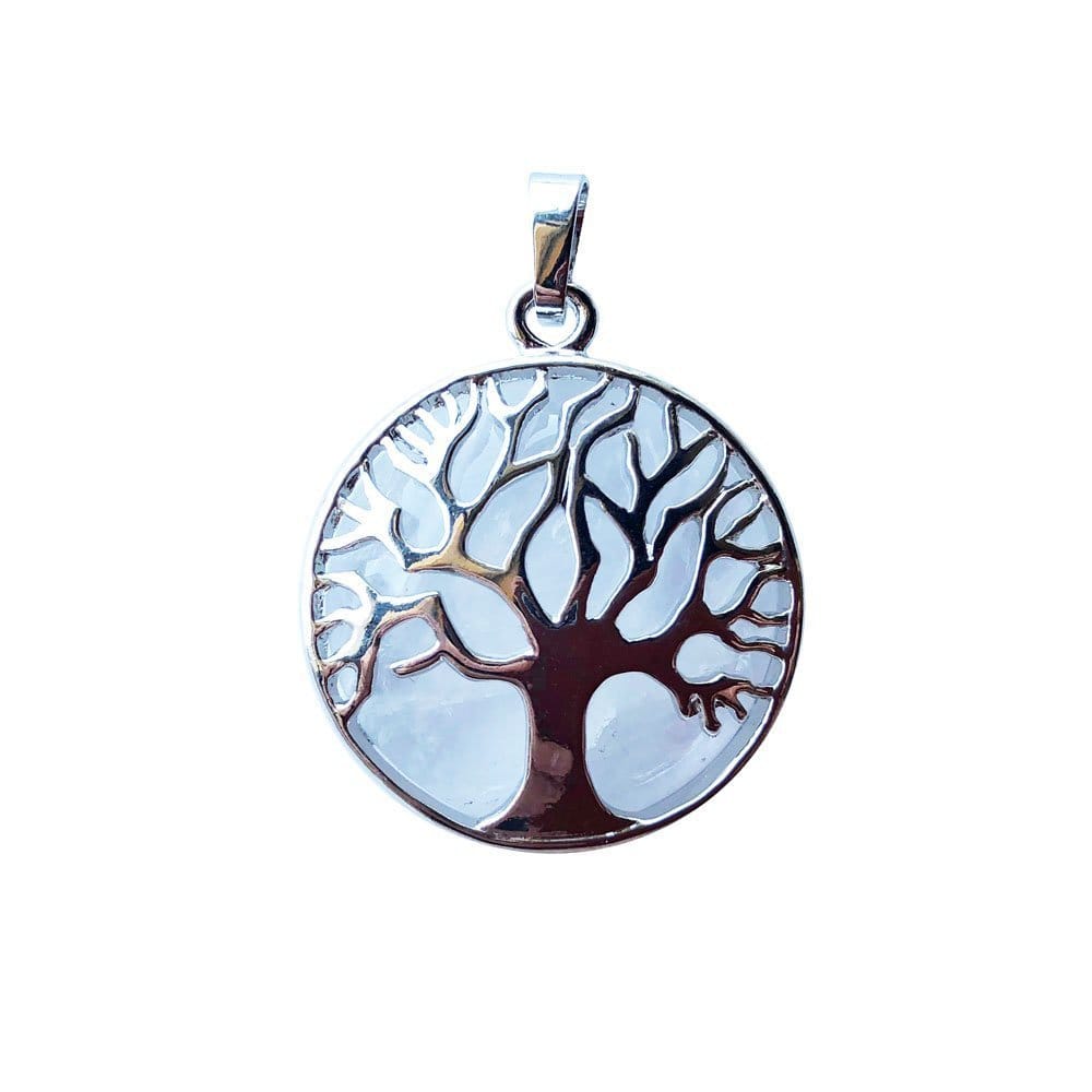 Pendentif Cristal de Roche Arbre de Vie – Pierre de Lumière & Pureté Lithothérapie