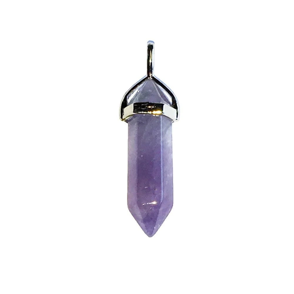 Pendentif Améthyste Pointe – Pierre Sacrée de Sagesse & Pureté Lithothérapie