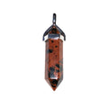 Pendentif Obsidienne Acajou Pointe – Pierre Volcanique de Protection & Paix Intérieure