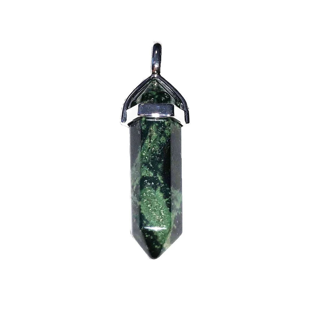 Pendentif Jaspe Kambamba Pointe – Pierre Ancestrale de Protection & Vitalité Lithothérapie