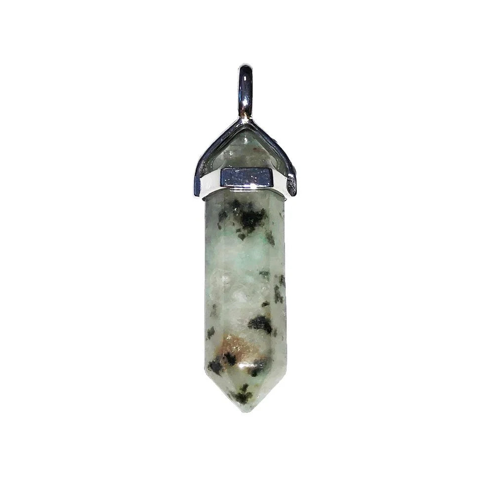 Pendentif Jaspe Lotus - Pointe | Pierre Protectrice Naturelle