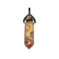 Pendentif Agate Crazy Lace Pointe – Pierre Mexicaine de Courage & Créativité Lithothérapie