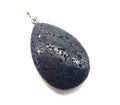 Pendentif Larme Pierre de Lave — 3 cm | Pierre Volcanique Naturelle & Ancrage