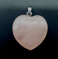 ✨ Pendentif Coeur Quartz Rose 2.5cm – Pierre Naturelle Amour & Douceur