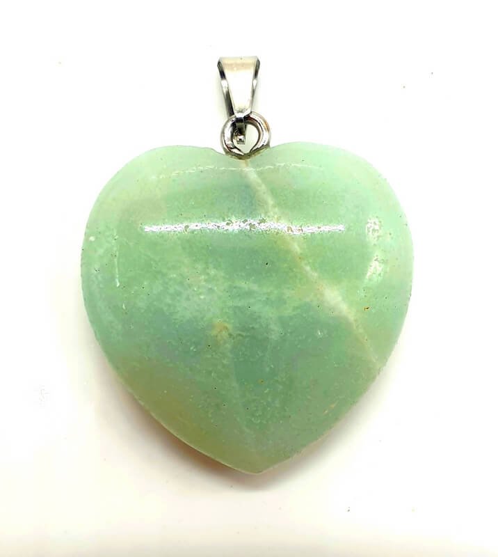 ✨ Pendentif Cœur Amazonite 2.5cm – Pierre Naturelle | Apaisement, Confiance & Amour