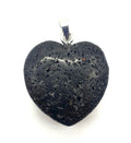 ✨ Pendentif Coeur Pierre de Lave 2.5cm – Pierre Volcanique Ancrage & Force Intérieure