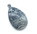 ✨ Pendentif Larme Jaspe Cartographiée 3cm – Pierre Naturelle Ancrage & Voyage Intérieur