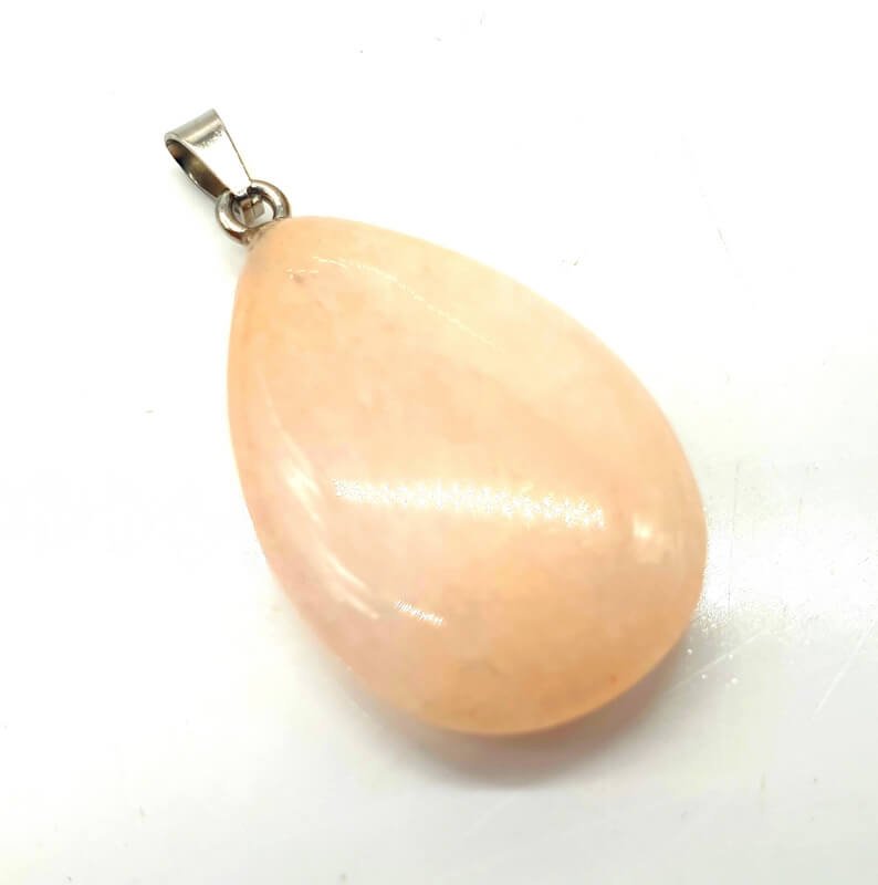✨ Pendentif Larme Aventurine Rose 3cm – Pierre Naturelle Amour & Douceur Rayonnante