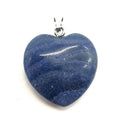 ✨ Pendentif Cœur Aventurine Bleue 2.5cm – Pierre Naturelle | Intuition, Calme & Amour