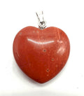 ✨ Pendentif Coeur Jaspe Rouge 2.5cm – Pierre Naturelle Énergie & Protection