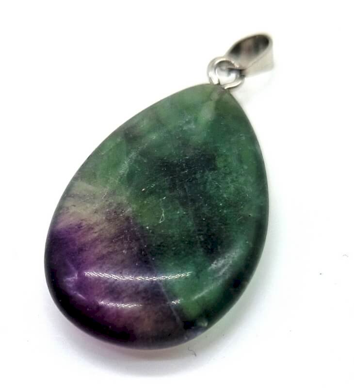 ✨ Pendentif Larme Fluorite 3cm – Pierre Naturelle Clarté Mentale & Équilibre