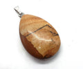 ✨ Pendentif Larme Jaspe Paysage 3cm – Pierre Naturelle Ancrage & Harmonie Terrestre
