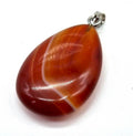 ✨ Pendentif Larme Cornaline 3cm – Pierre Naturelle Vitalité & Courage