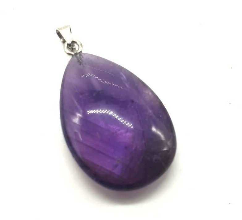 ✨ Pendentif Larme Améthyste 3cm – Pierre Naturelle Spiritualité & Apaisement