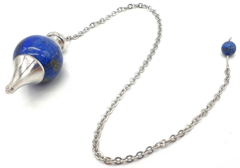 ✨ Pendule Sphère Lapis Lazuli 4cm – Pierre Naturelle Certifiée | Radiesthésie & Lithothérapie