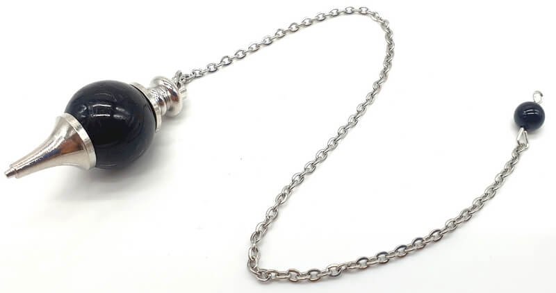 ✨ Pendule Sphère Tourmaline Noire 4cm – Pierre Naturelle Certifiée | Radiesthésie & Lithothérapie