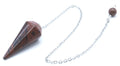 ✨ Pendule Divinatoire Conique Obsidienne Mahogany 3,5 cm – Radiesthésie & Ancrage