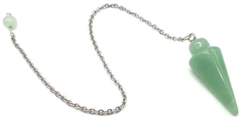 ✨ Pendule Goutte Aventurine Verte 3cm – Pierre Naturelle Radiesthésie & Lithothérapie