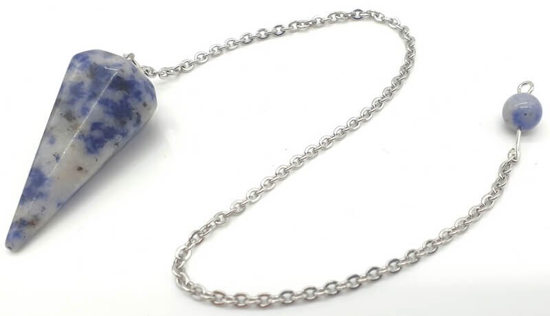 ✨ Pendule Conique Sodalite 3.5cm – Pierre Naturelle Radiesthésie & Lithothérapie