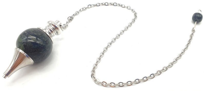 ✨Pendule Sphère Jaspe Kambaba 4cm – Pierre Naturelle Certifiée | Radiesthésie & Lithothérapie