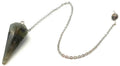 ✨ Pendule Divinatoire Conique Labradorite 3,5 cm – Radiesthésie & Protection Spirituelle