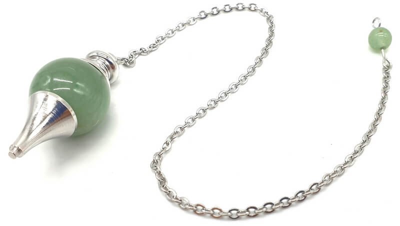 ✨ Pendule Sphère Aventurine Verte 4cm – Pierre Naturelle Certifiée | Radiesthésie & Lithothérapie