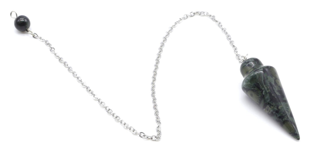 ✨ Pendule Goutte Jaspe Kambaba 3cm – Pierre Naturelle Radiesthésie & Lithothérapie