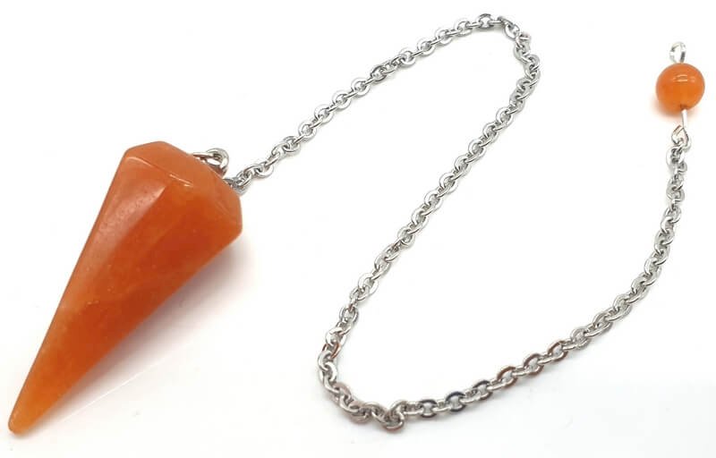 Pendule Divinatoire Conique Aventurine Orange 3,5 cm – Radiesthésie & Créativité