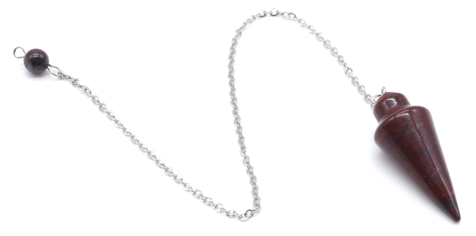 ✨ Pendule Goutte Jaspe Arc en Ciel 3cm – Pierre Naturelle Radiesthésie & Lithothérapie