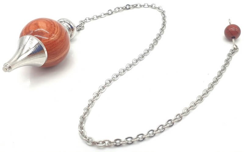 ✨ Pendule Sphère Jaspe Rouge 4cm – Pierre Naturelle Certifiée | Radiesthésie & Lithothérapie